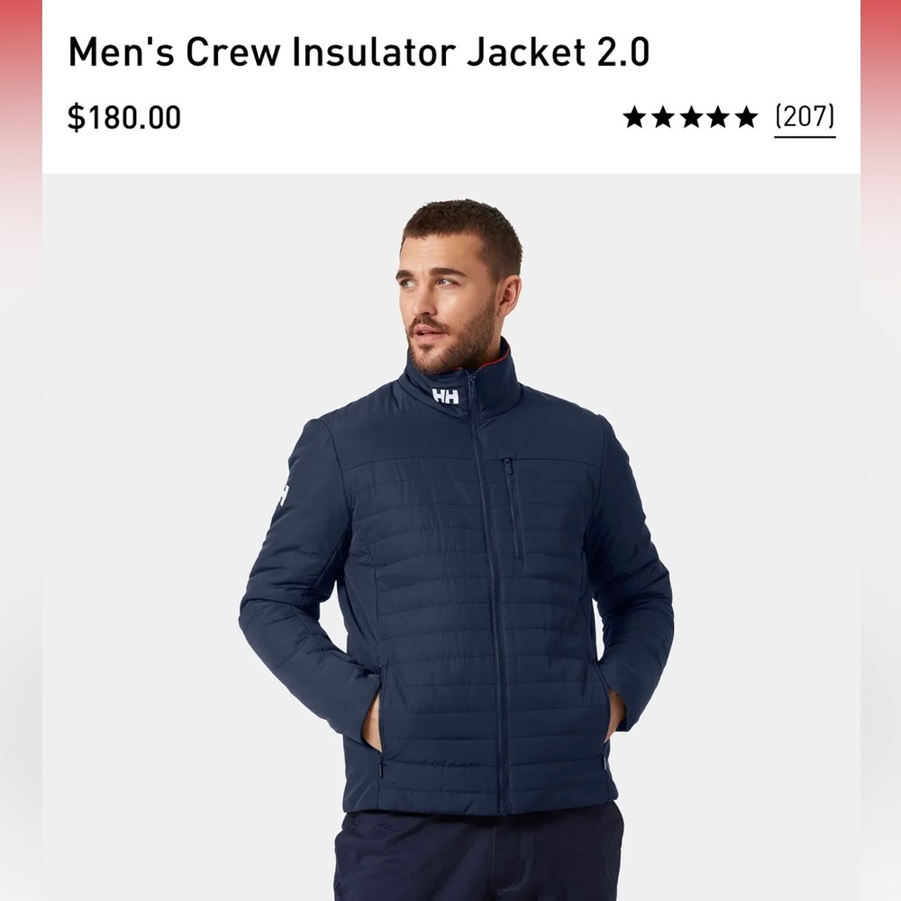 Helly Hansen Men’s size medium jacket
Men's Crew Insulator Jacket 2.0